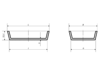 Лодочка прямоугольн.  д/опр. зольности №2 (50/36 мм) ГОСТ 9147-80