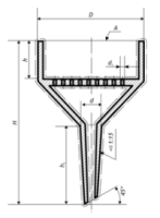 Воронка Бюхнера № 4 (130/200 мм, 500 мл) ГОСТ 9147-80