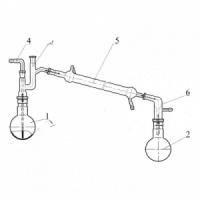 Прибор д/перегонки высококипящих жид-ей под вакуумом (500мл) (Клин/2176)