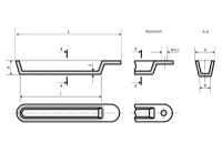 Лодочка для сжигания №1 (14 мл, 65/10 мм)