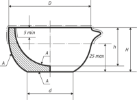 Ступка фарфор. № 6 (180/90 мм) без песта ГОСТ 9147-80